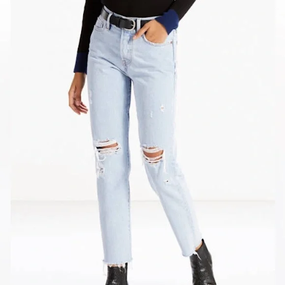 Levi s Jeans Levis Wedgie Ankle Jeans Hi Rise Distressed
